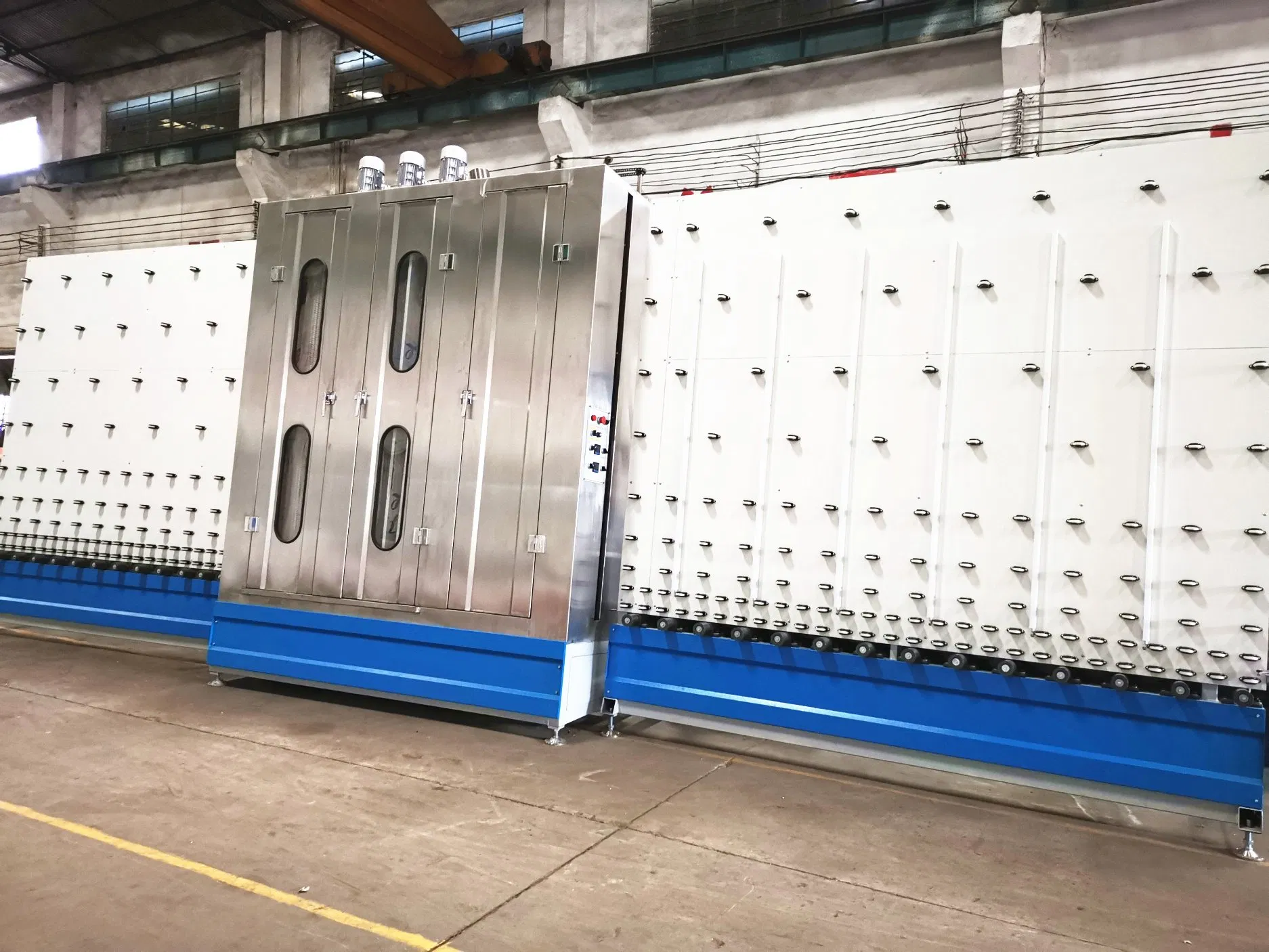 Horizontal / Vertical Flat Glass Washing Washer Machine Factory