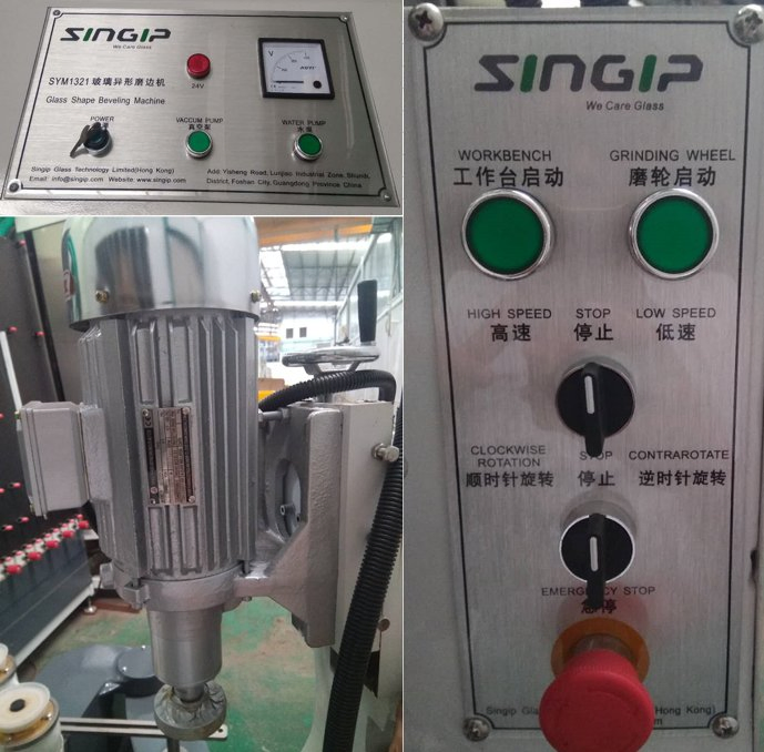 Shape Glass Bevelling Machine Glass Irregular Shape Glass Polishing Bevelling Machine