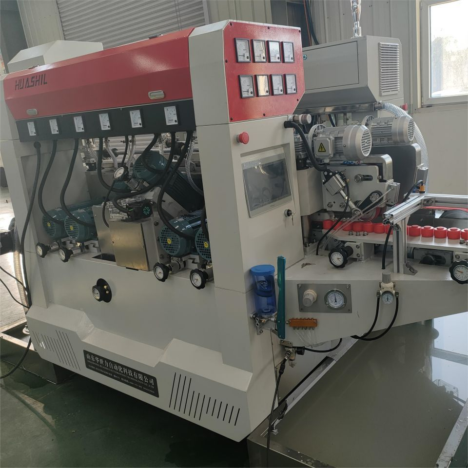 Twelve Motor Double Edge Glass Round Grinding Machine Bilateral Glass Edging Machine with Factory Price Custom Color