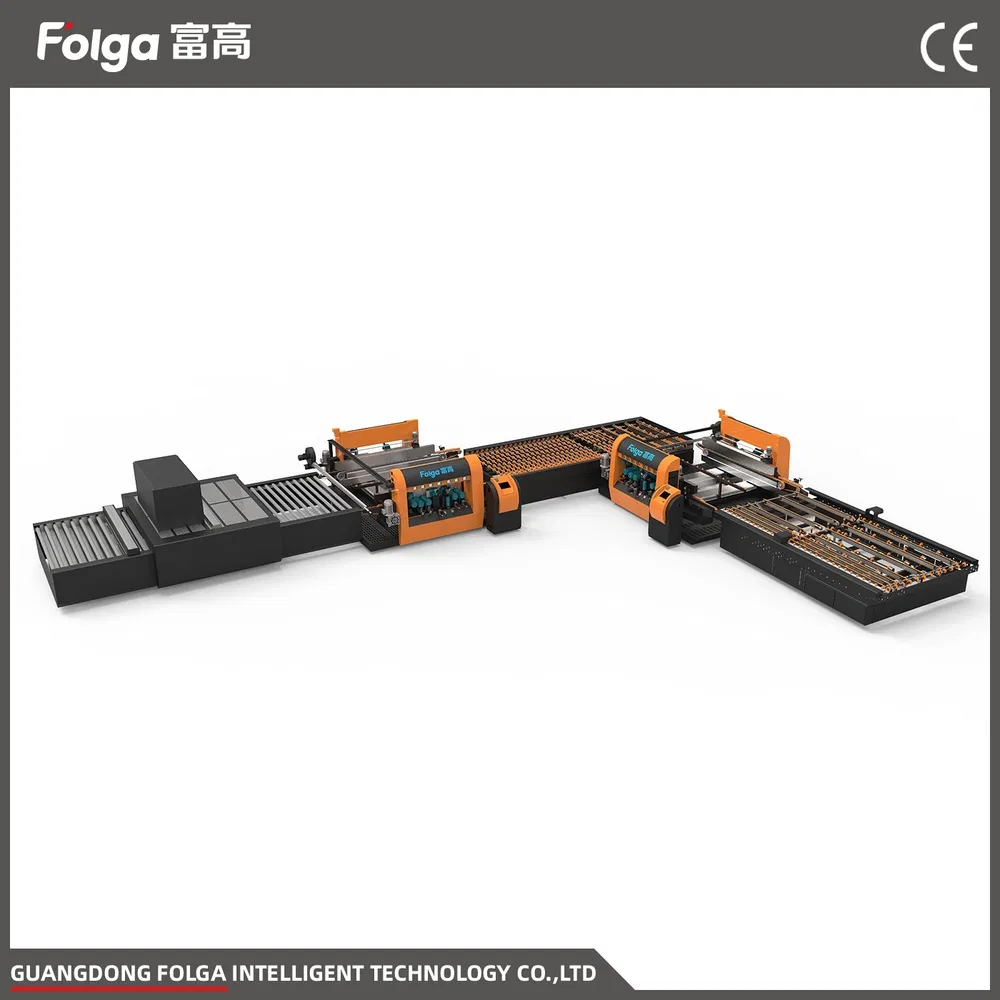 Optimized-Timing Belt Glass Double 45-Degree Edging Machine for Glass Processing