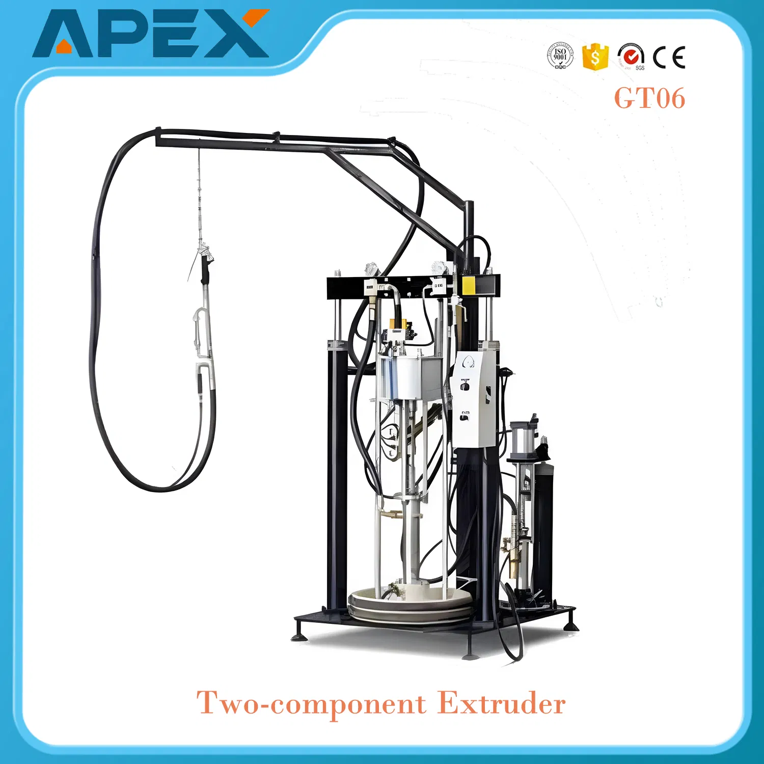 High Quality Insulated Insulating Glass Two Component Silicone Sealant Extruder for Igu Double Glazing Glass Machine