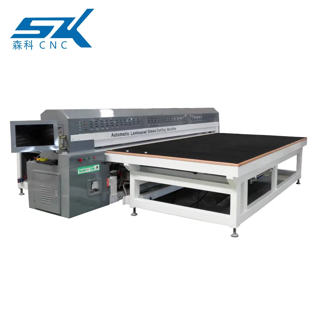 Automatic EVA Film Laminated Multi Layer Glass Tilting Breaking Cutting Loading Machine