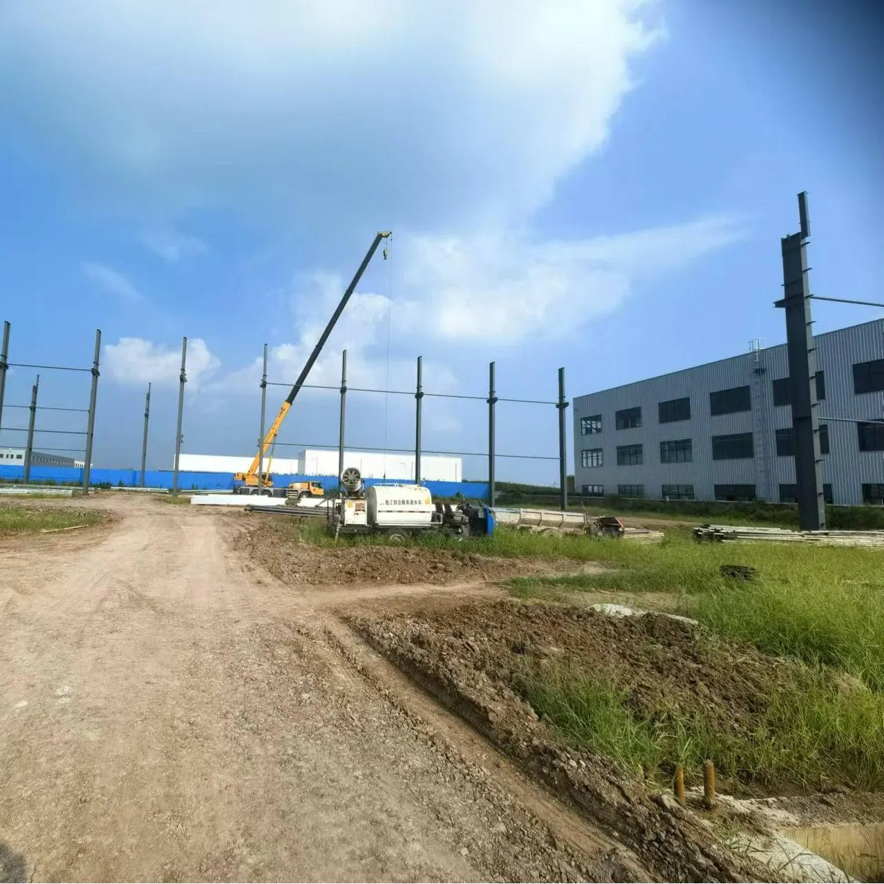 Customized Shape Steel Structure Storage with Prefabricated Drawing