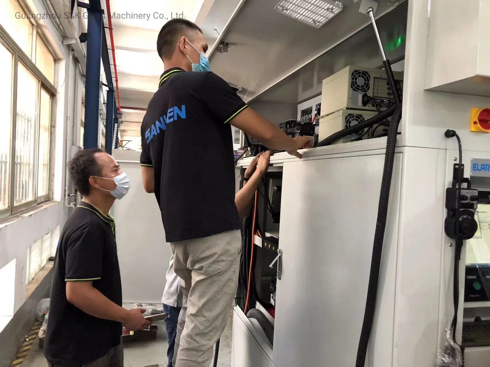 Sanken CNC Glass 4 Corner Cutting Edging Polishing Machine Glass Corner Polisher