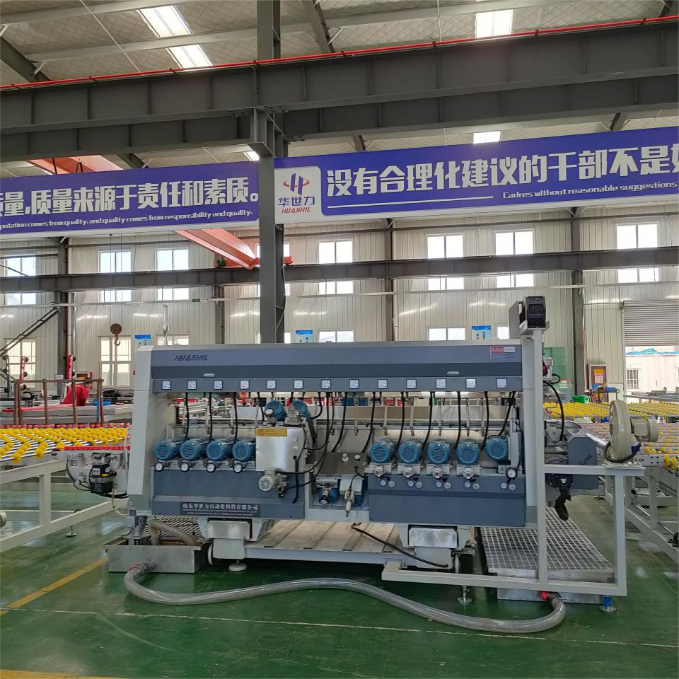 Double Side Glass Edging Machine for Fish Tank with Factory Price Bilateral Glass Edge Grinding Machine Glass Polishing Chamfering Processing Machine