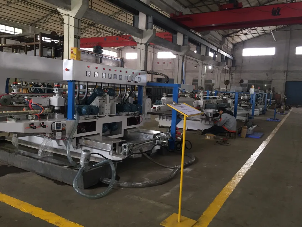 Manufature Supply Different Size Automatic Glass Straight Line Double Round Edging Machine