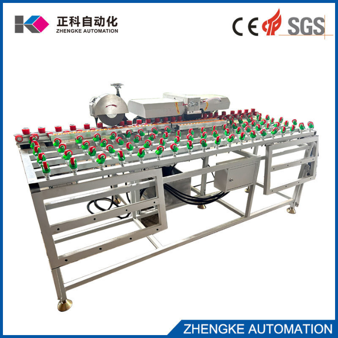 Automatic PLC 11 Spindles Straight Line Glass Edging Machine Water Spray Sand Belt Edging Machine for Insulating Glass Production Line