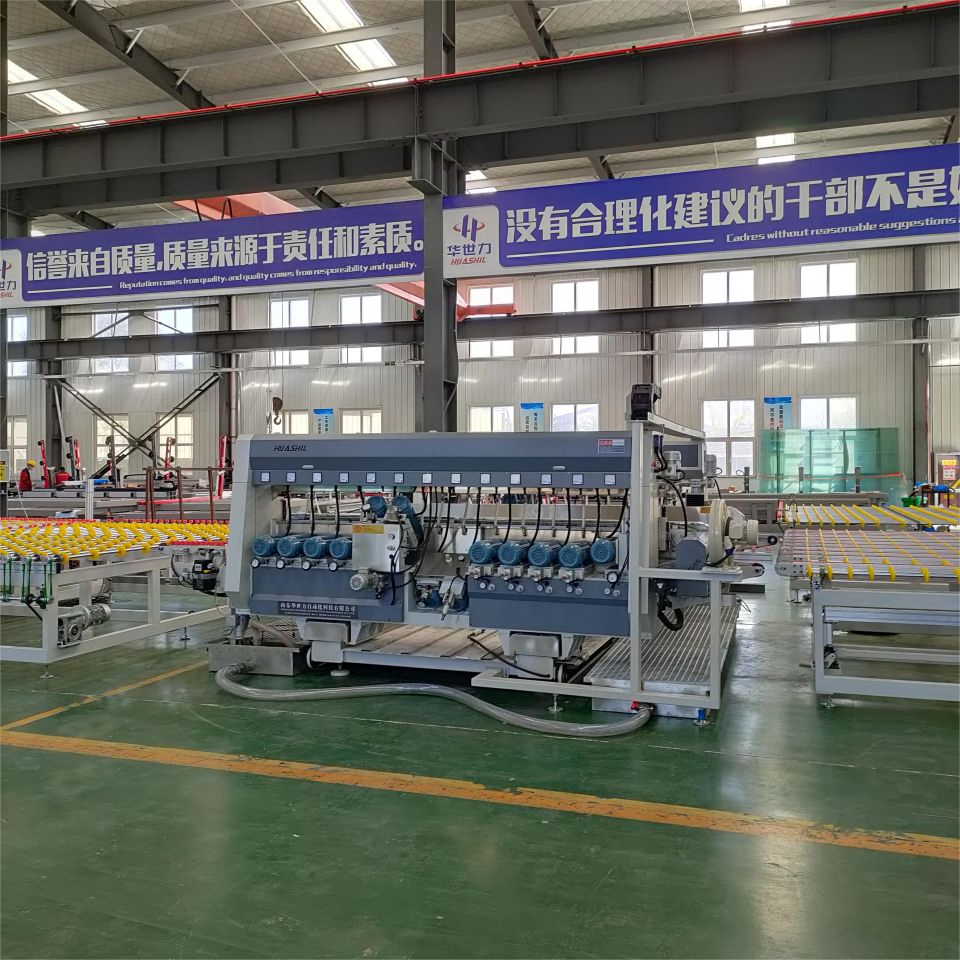 Double Side Glass Edging Machine for Fish Tank with Factory Price Bilateral Glass Edge Grinding Machine Glass Polishing Chamfering Processing Machine