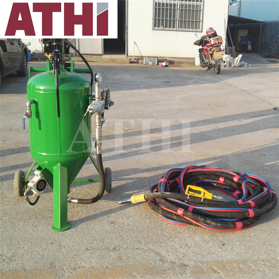 High Pressure Water Glass Bead Dustless Sandblaster Wet Type Sand Blasting Machine