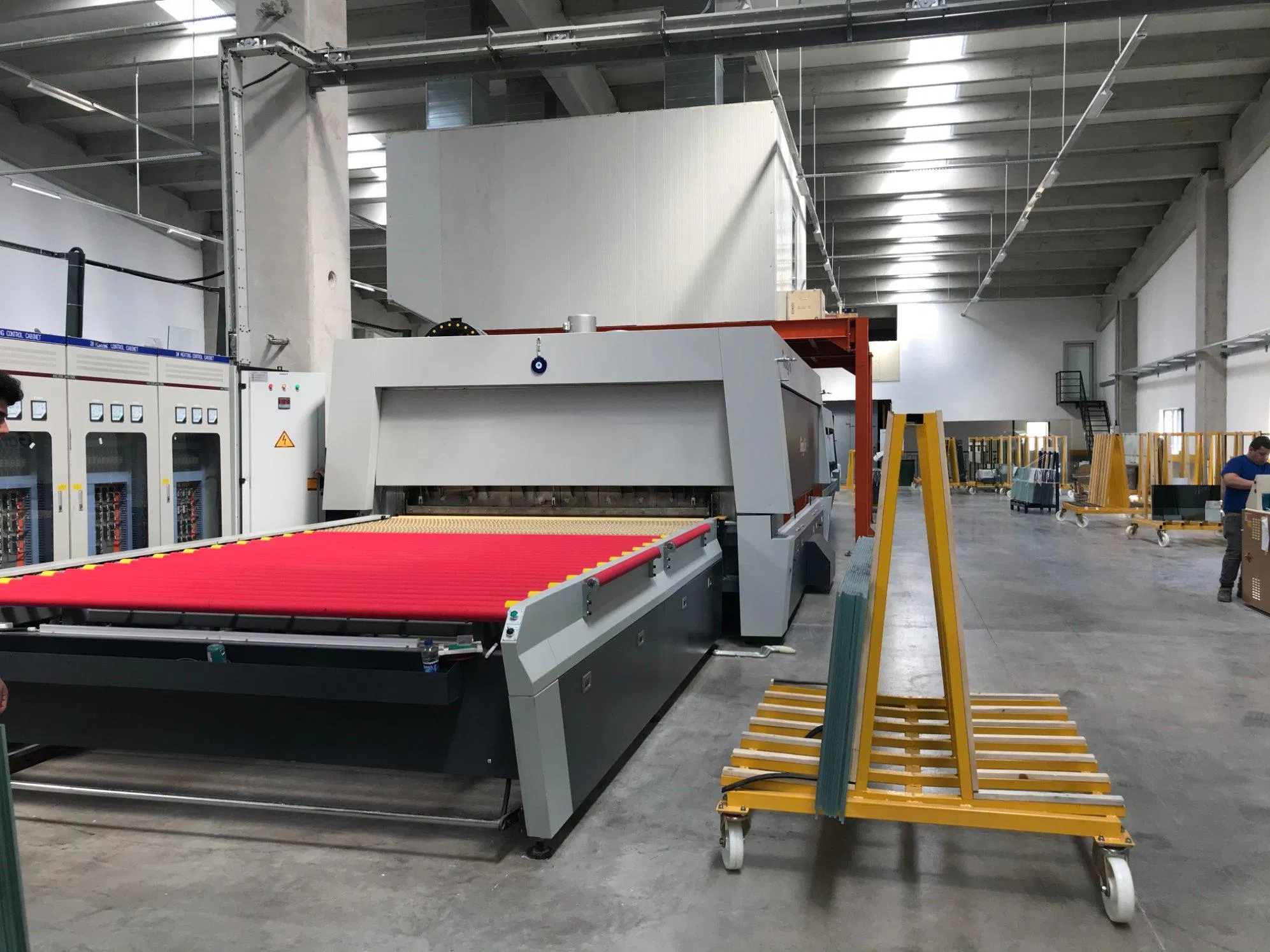 Flat and Bending Glass Tempering Furnace Making Machine Glass Edging Toughening Temped Glass Making Furnace Machine CNC Milling Engraving Machines Water Jetref