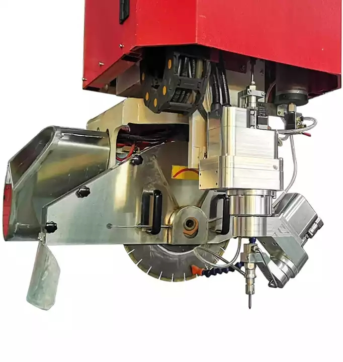 2026 Hualong Machinery Italian System Auto Multifunctional Sawjet Waterjet 5 Axis CNC Granite Marble Bridge Saw and Water Jet Stone Cutting Machine in America