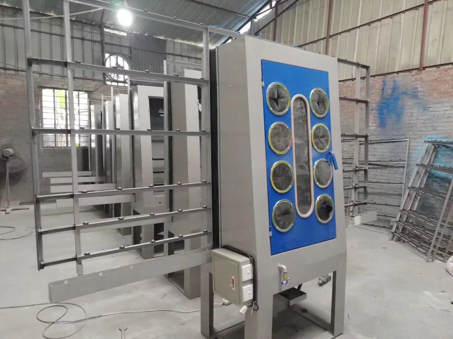 Vertical Glass Flat Edger &amp; Variable Miter Shape Mitering Pencil Beveling Washing Notching Drilling Sandblasting Breaking Polishing Edging Machine 3