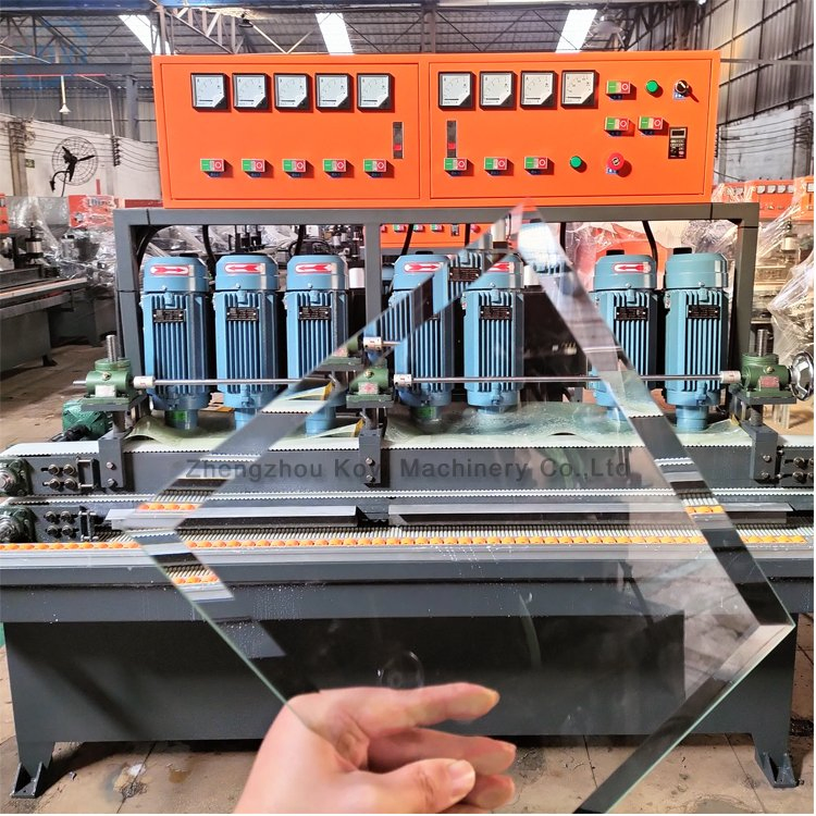 High Quality Portable 7 Motor Glass Edging Polishing Machine Glass Flat Edger and Variable Miter Machine Glass Mirror Grind Glass Beveled Sandblasting Machinery