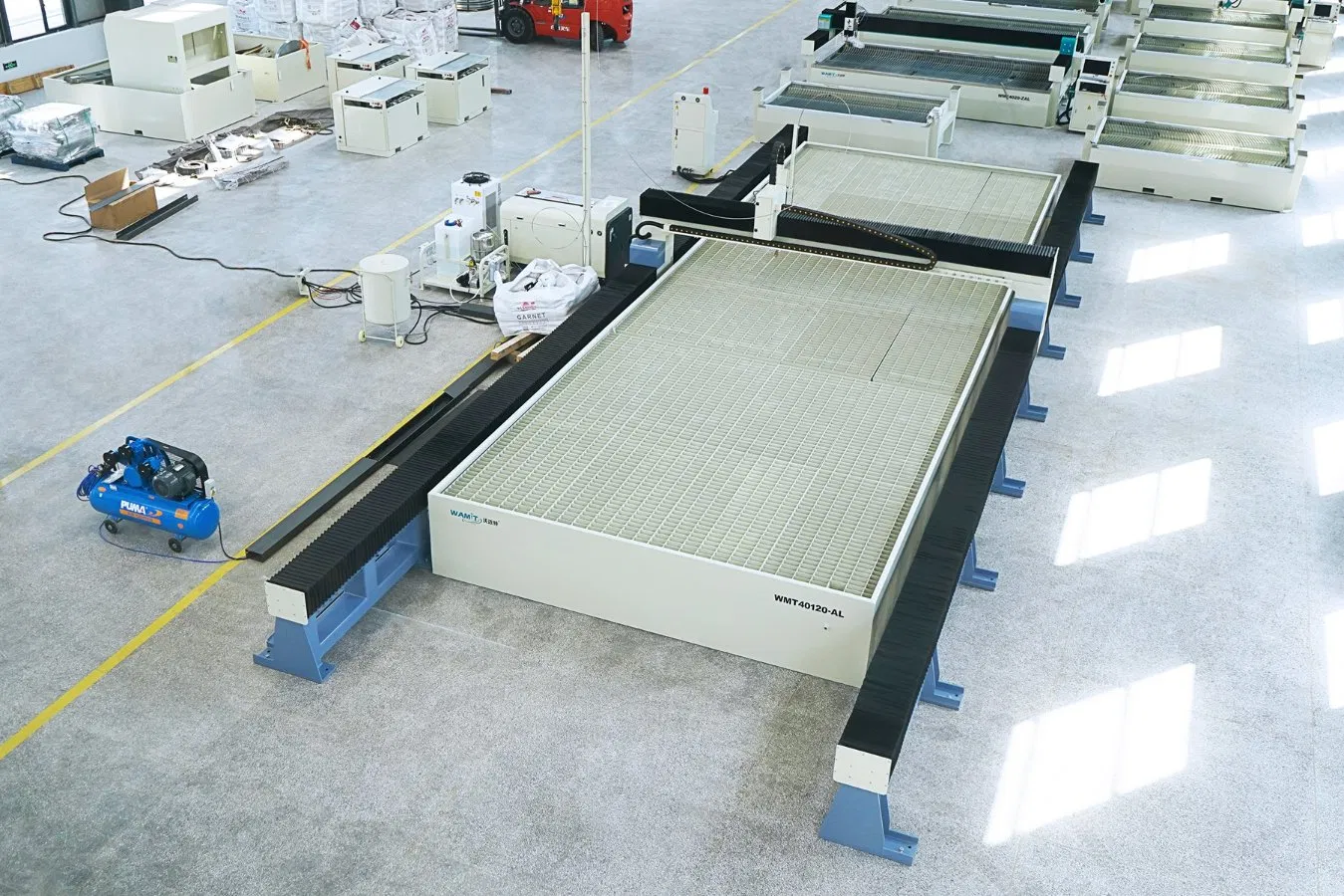 4*12m Big Size 220V 380V 415V Wamit High Precision 3 Axis 5 Axis Water Jet Cutter CNC Waterjet Cutting Machine for Marble Glass Tile Metal CNC Cutting