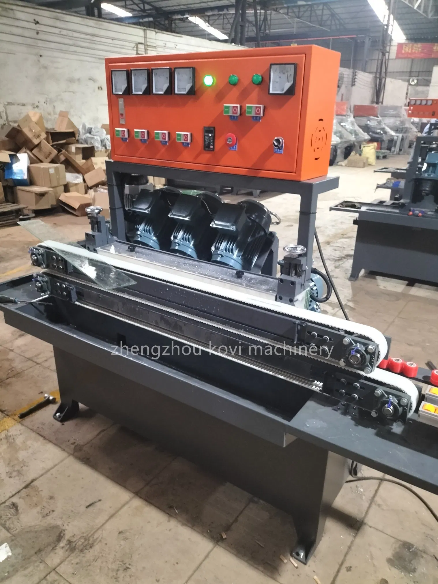 High Quality Portable 7 Motor Glass Edging Polishing Machine Glass Flat Edger and Variable Miter Machine Glass Mirror Grind Glass Beveled Sandblasting Machinery