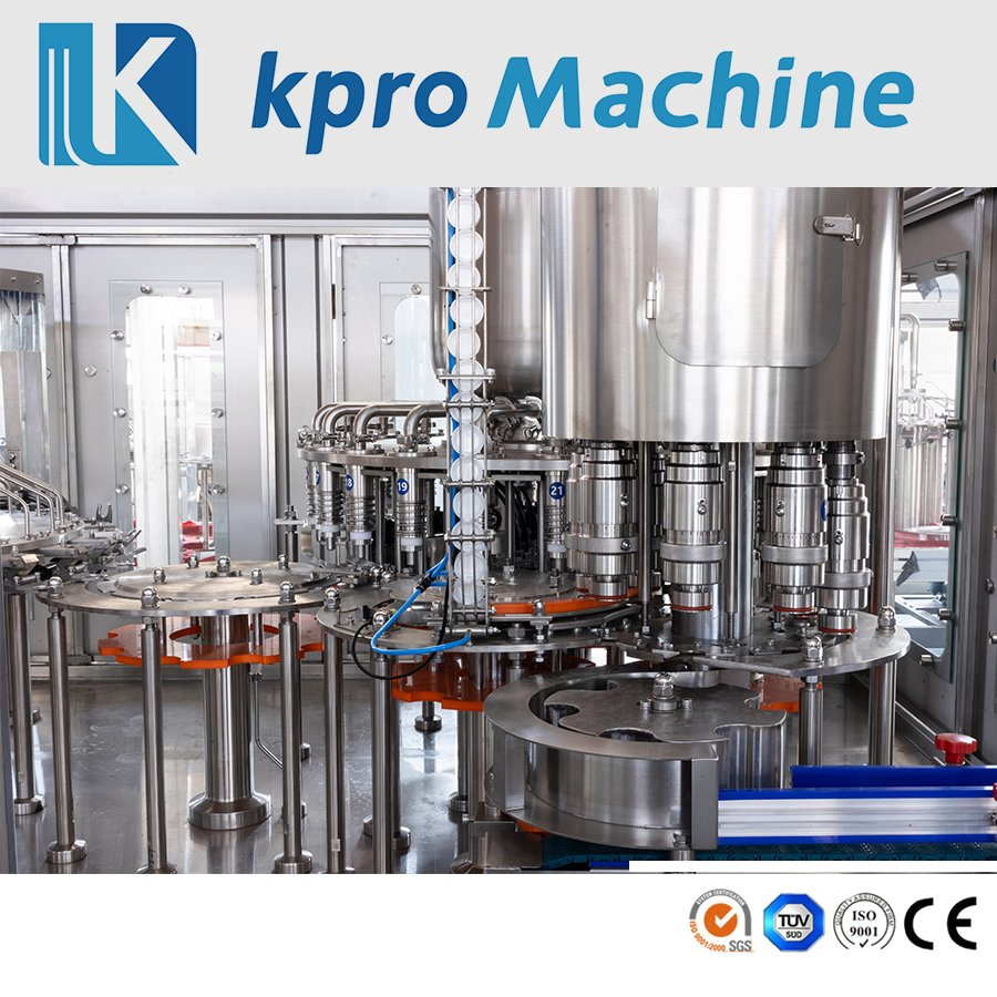 Glass Plastic Pet Bottled Drink Juice 3-in-1 Washing Filling Capping Automatic Bottling Machine Juice Manufacturing Plant Production Line Beverage Machine