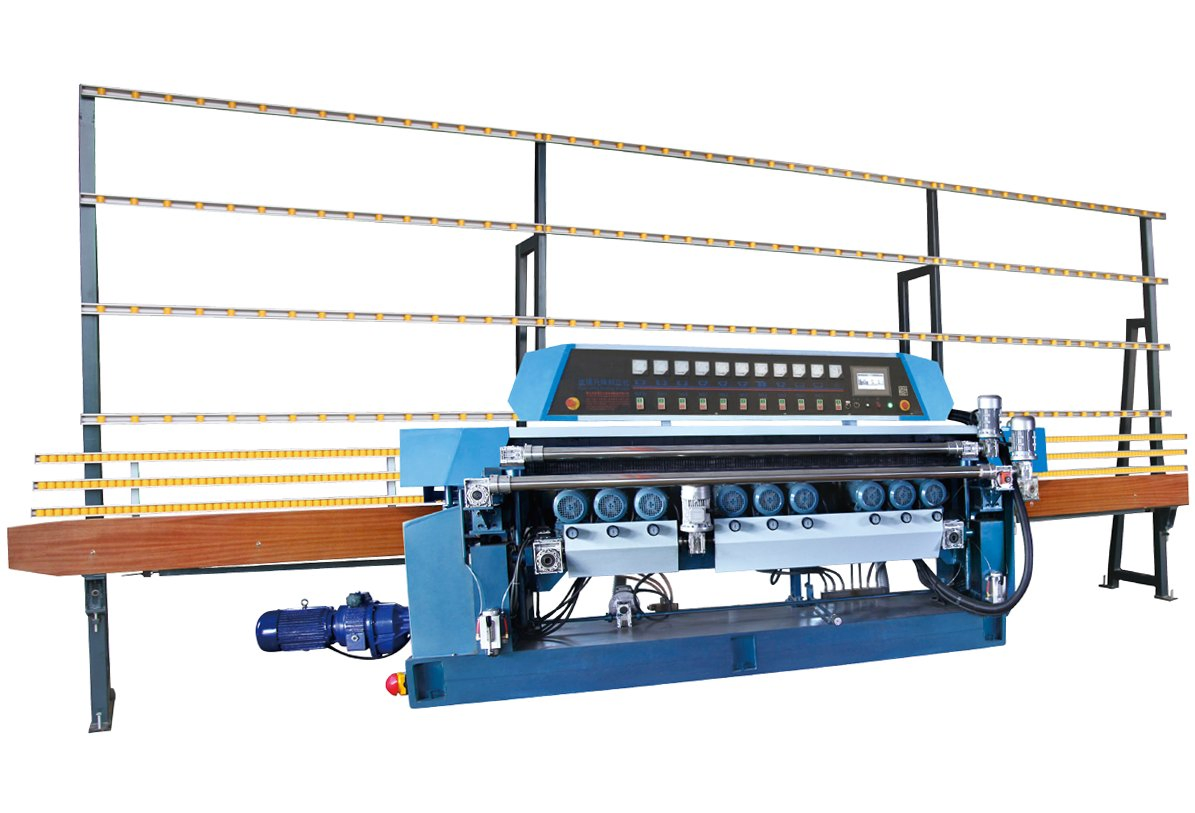 9 Motors Straight Edg Glass Bevelling Machine for Beveling Glass Processing