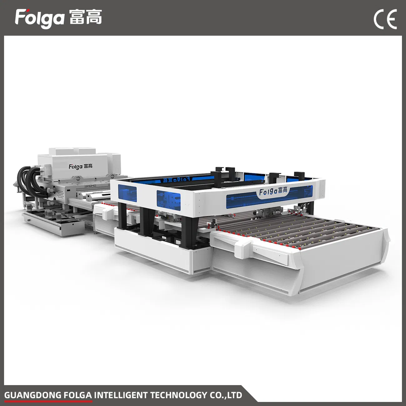 Top Configuration Flat Glass Four Side Edging Machine with Polishing Function