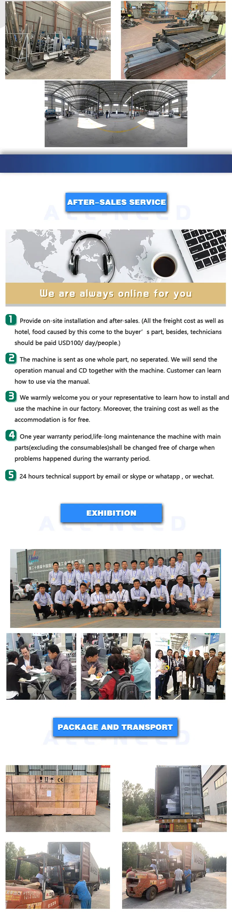 Machine Specifications Chart