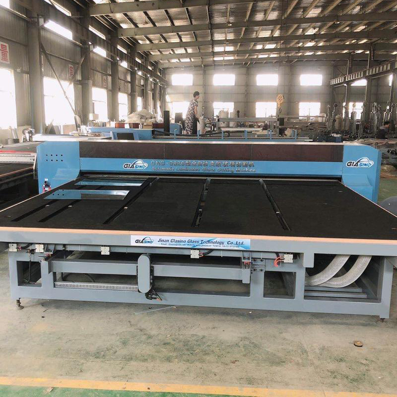 CNC Laminated Glass Cutting Machine with Air Flotation Table Automatic Insulating Glass Processing Machine with Sharp Cutter