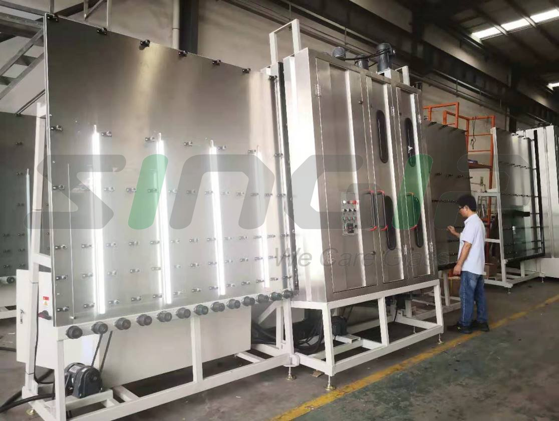 Singip 2500mm Vertical Glass Washing Drying Machine Vertical Glass Washing Machine
