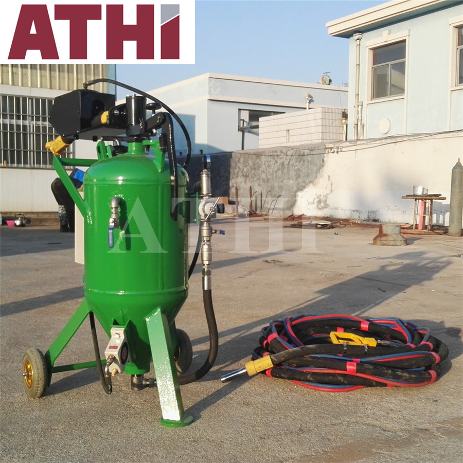 High Pressure Water Glass Bead Dustless Sandblaster Wet Type Sand Blasting Machine