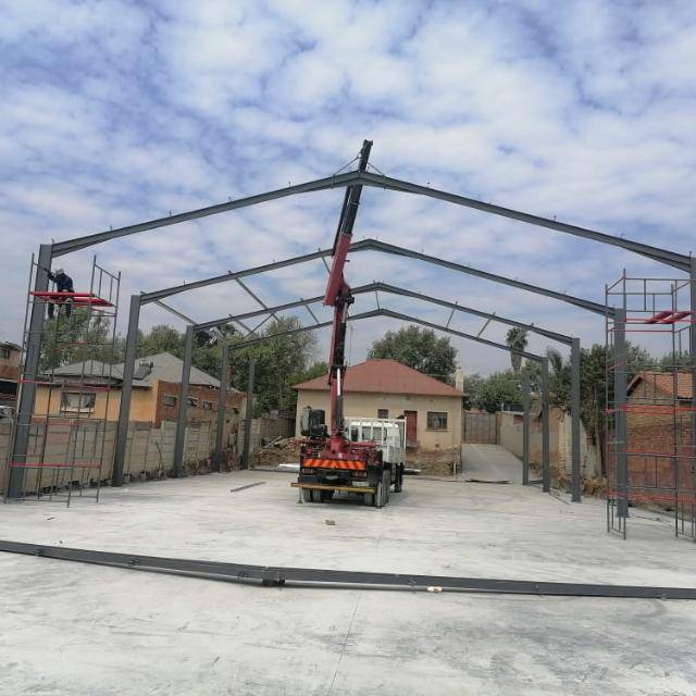 Prefabricated Steel Structure Building Metal Frame House / Garage/ Storage