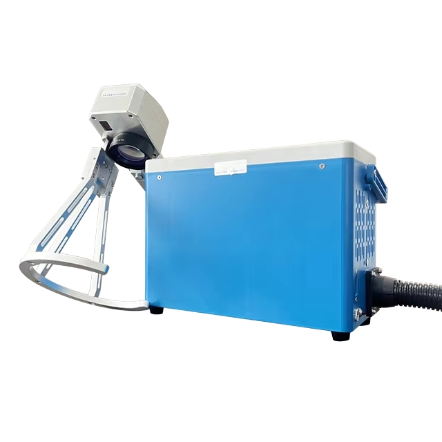 20W 30W Metal Automatic Positioning Plastic Shell Glass Visual Engraving Handheld Portable Fiber Laser Marking Machine