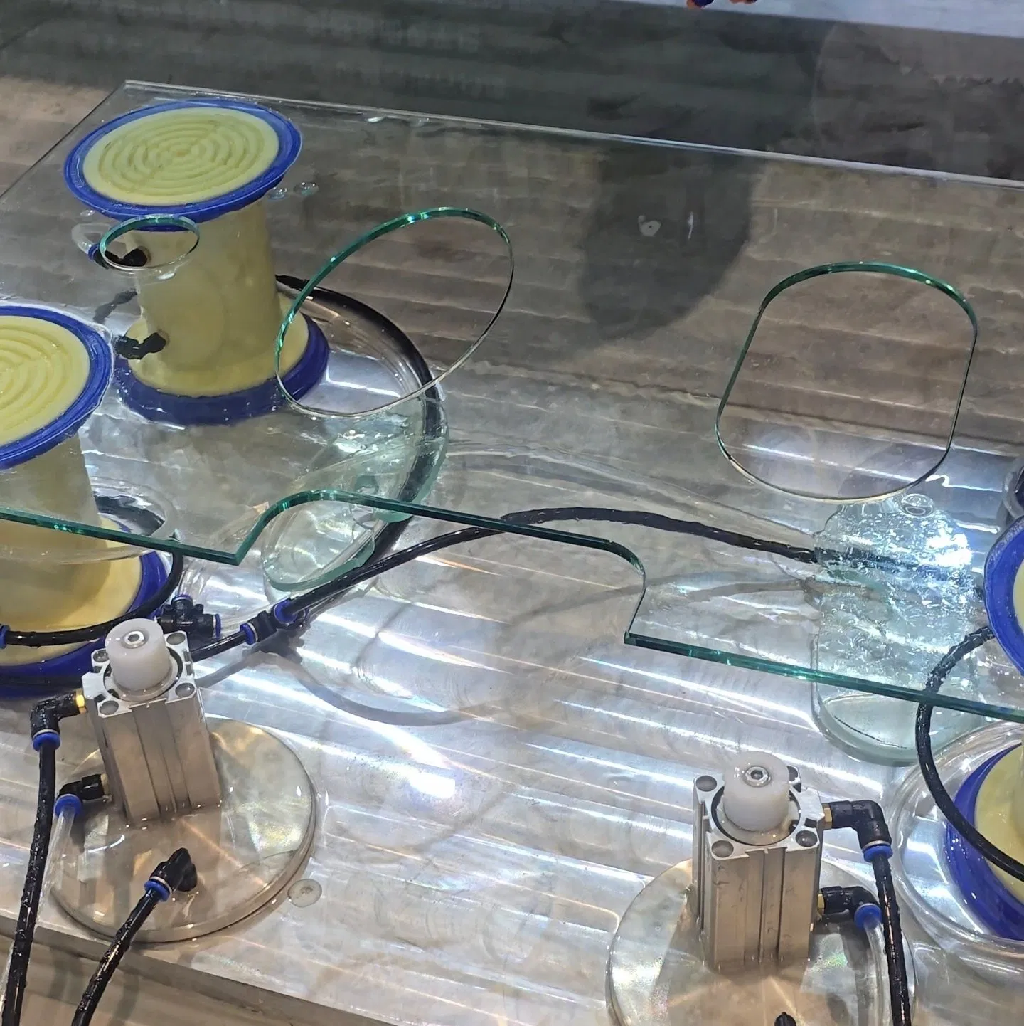 Double-Side Glass Processing Center for Drilling Edging Polishing Machine