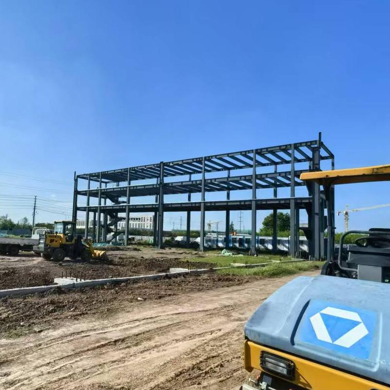 Prefabricated Customized Span Steel Structure Frame Storage with Drawing Design