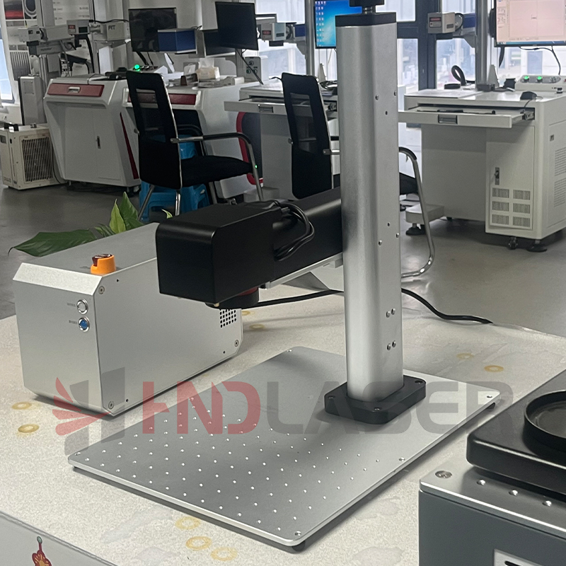 30W 50W 100W 200W Desktop Portable Fiber Laser Logo Galvo Engraver Mini Marking Engraving Carving Printing Machine for Metal Aluminum Glass Stone Deep Engraving