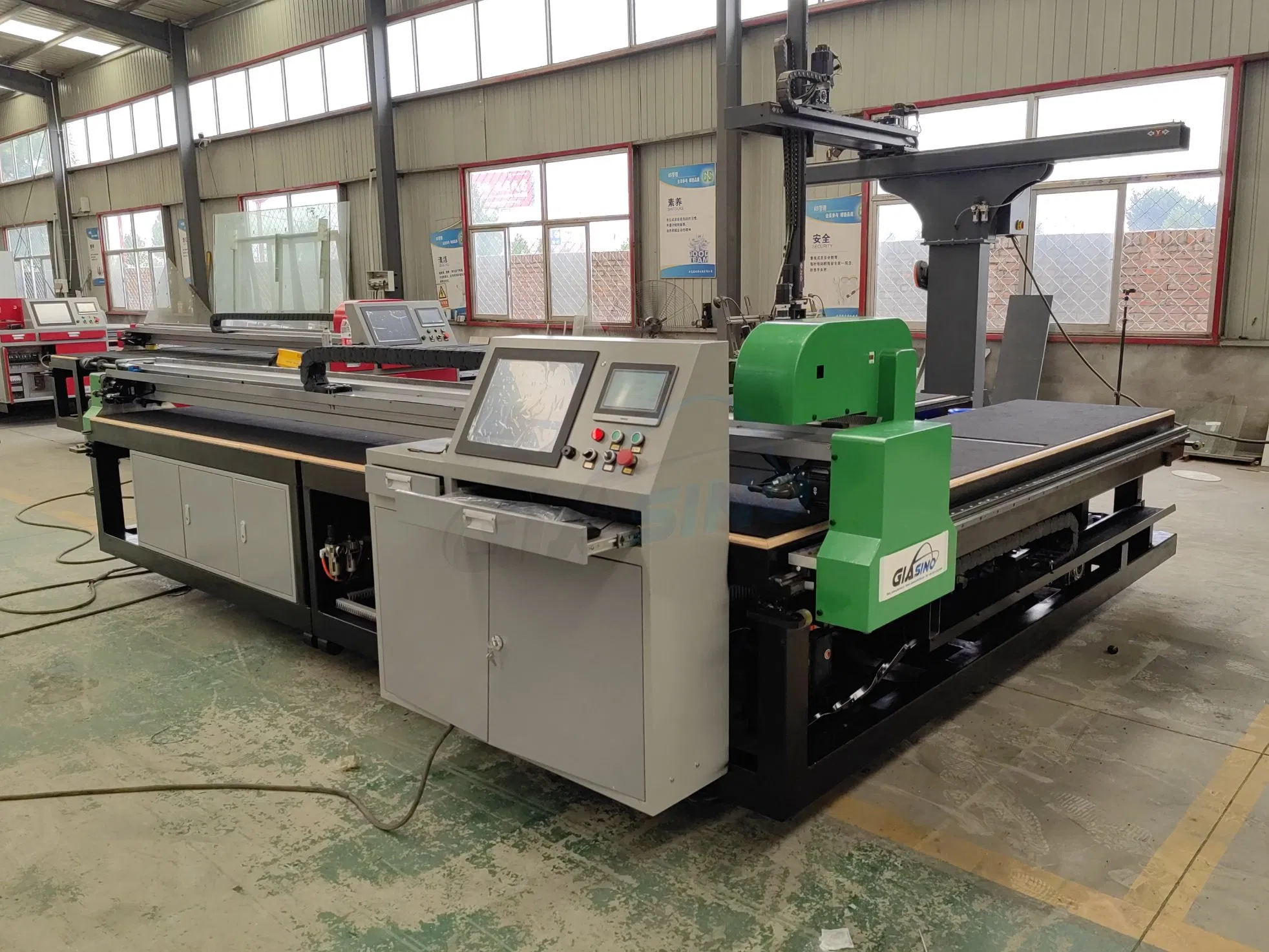 Hot Sale 2440X3660mm CNC Automatic Glass Cutting Machine with Transfer Belt and Breaking Table