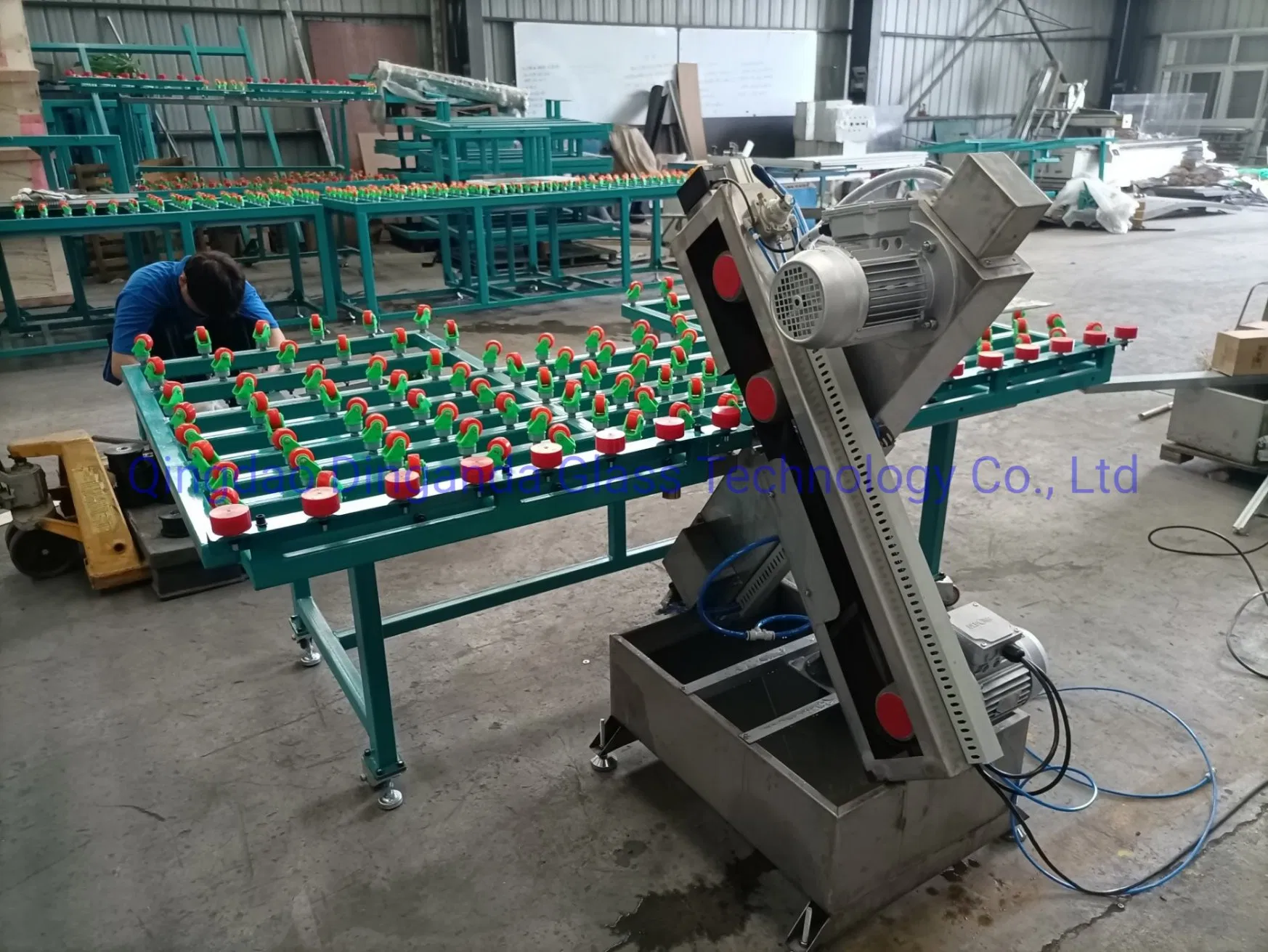 Rsy-Sdj Chinese Factory Architecture Glass Sand Belt Edging Grinding Sandblasting Machine Manufacturer