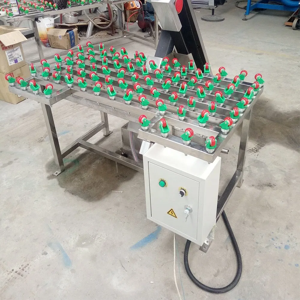 Steel Structure Water Wet Type Double Motors Twin Cross Sand Belts Edging Machine for Glass Seaming Grinding