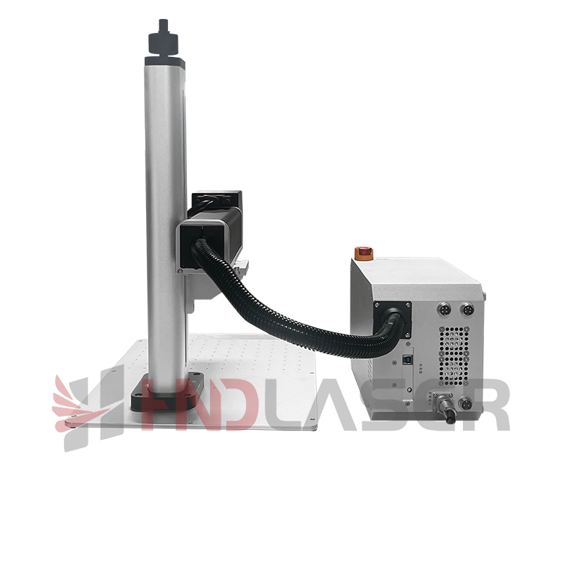 30W 50W 100W 200W Desktop Portable Fiber Laser Logo Galvo Engraver Mini Marking Engraving Carving Printing Machine for Metal Aluminum Glass Stone Deep Engraving