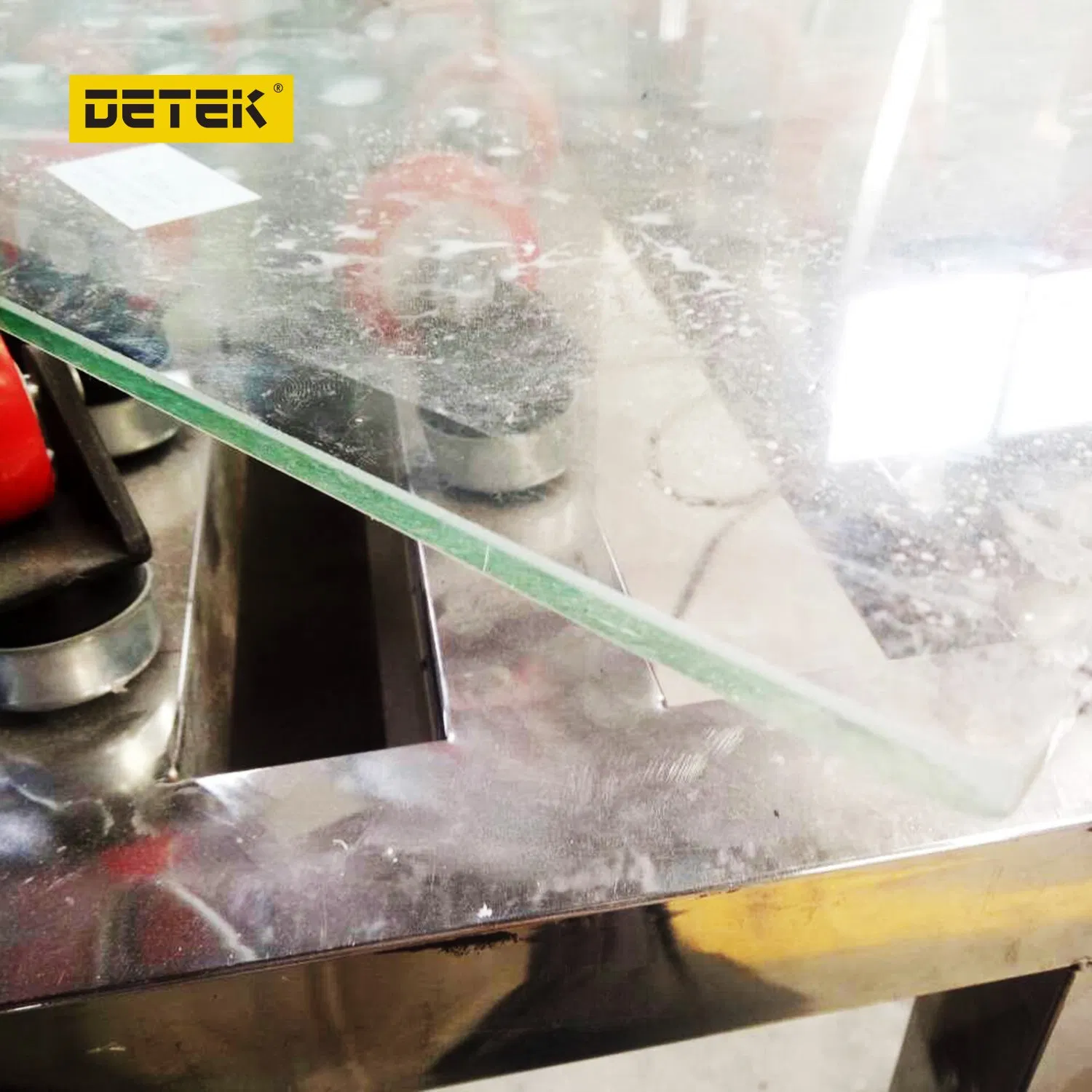 No Dust Water Spray Sand Belt Edging Machine for Glass Production in Windows and Doors Processing