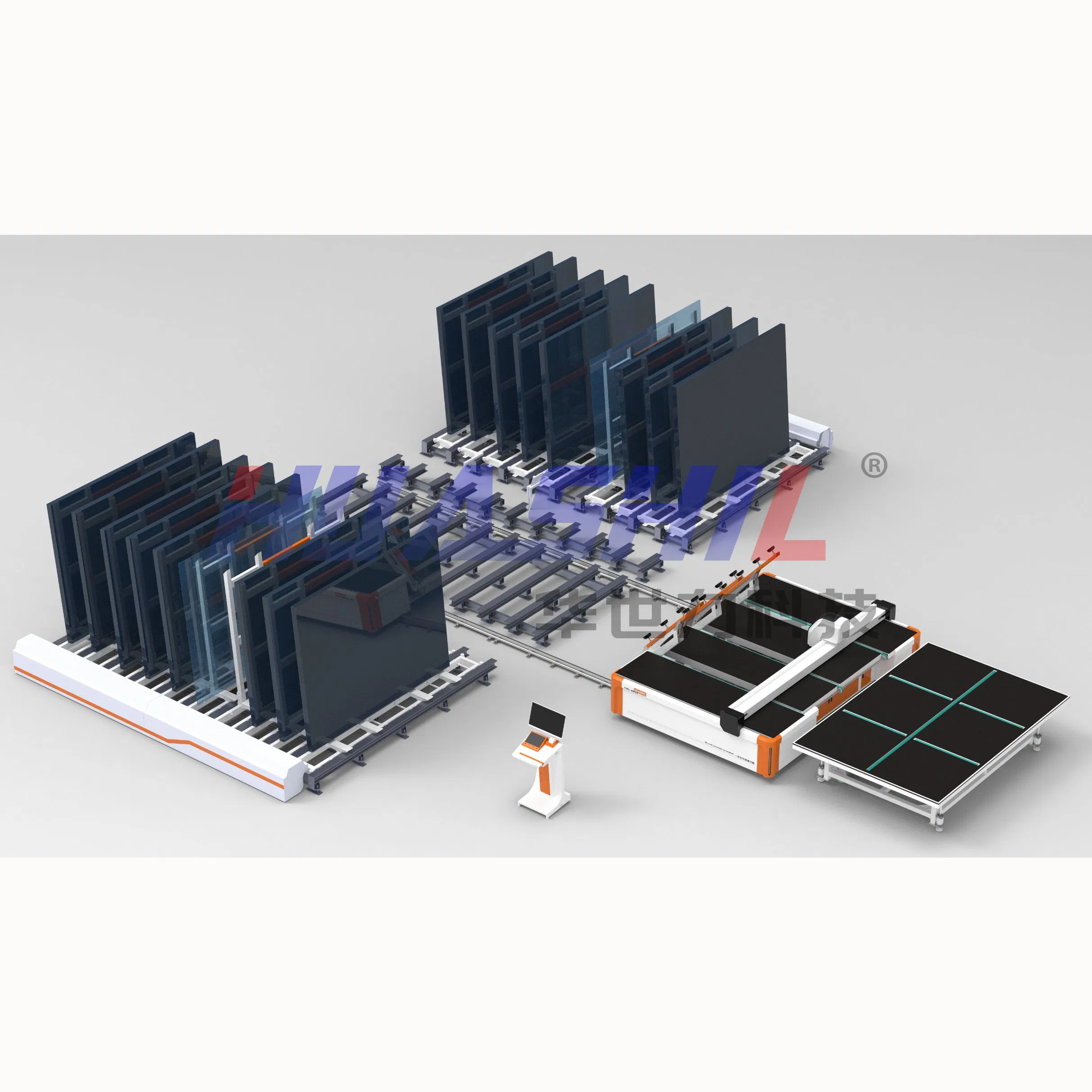 High Quality Glass Storage + Glass Loading and Cutting Machine with Good Factory Price