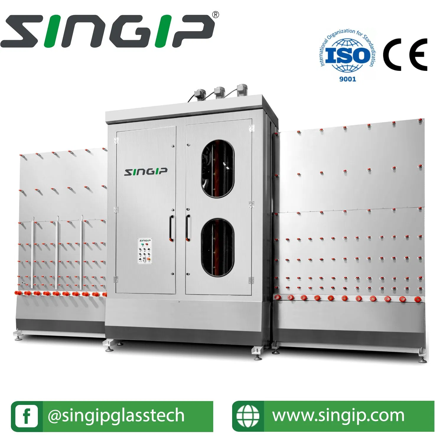 Singip 2500mm Vertical Glass Washing Drying Machine Vertical Glass Washing Machine