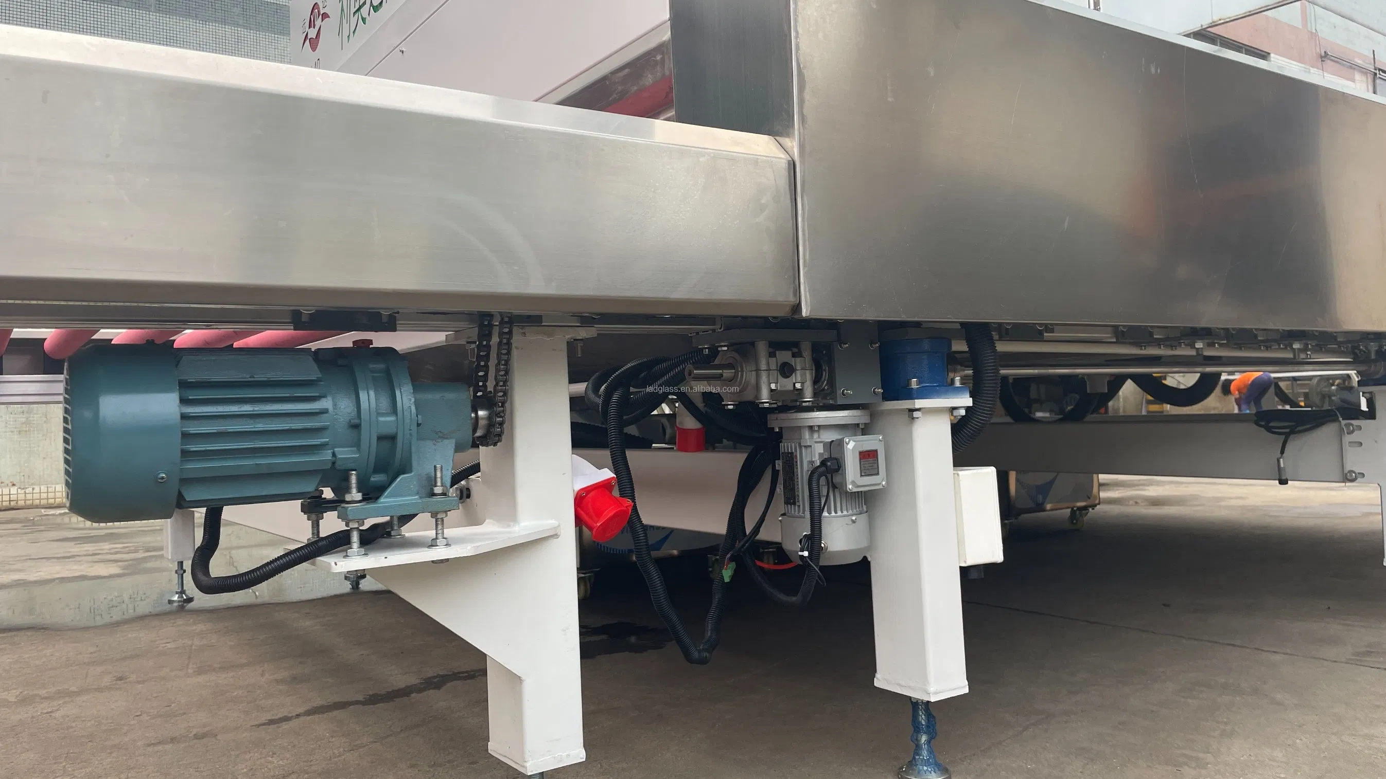 Factory Price Horizontal Glass Washing and Dry Machine