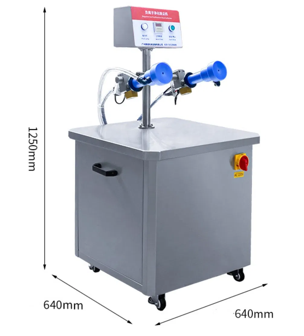 Henwi Semi Automatic Plastic Bottle Air Cleaning Rinser Glass Jar Air Washing Machine for Tube Perfume Cosmetics