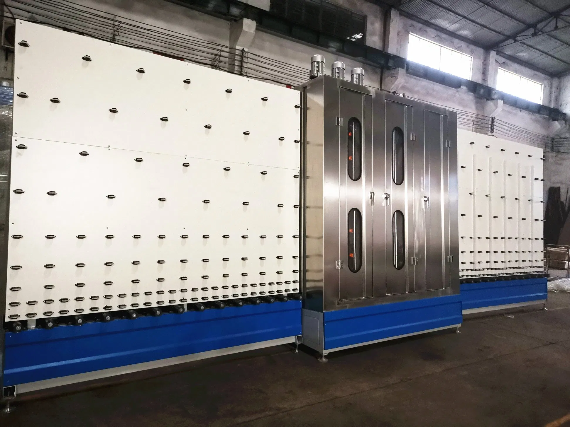 Horizontal / Vertical Flat Glass Washing Washer Machine Factory
