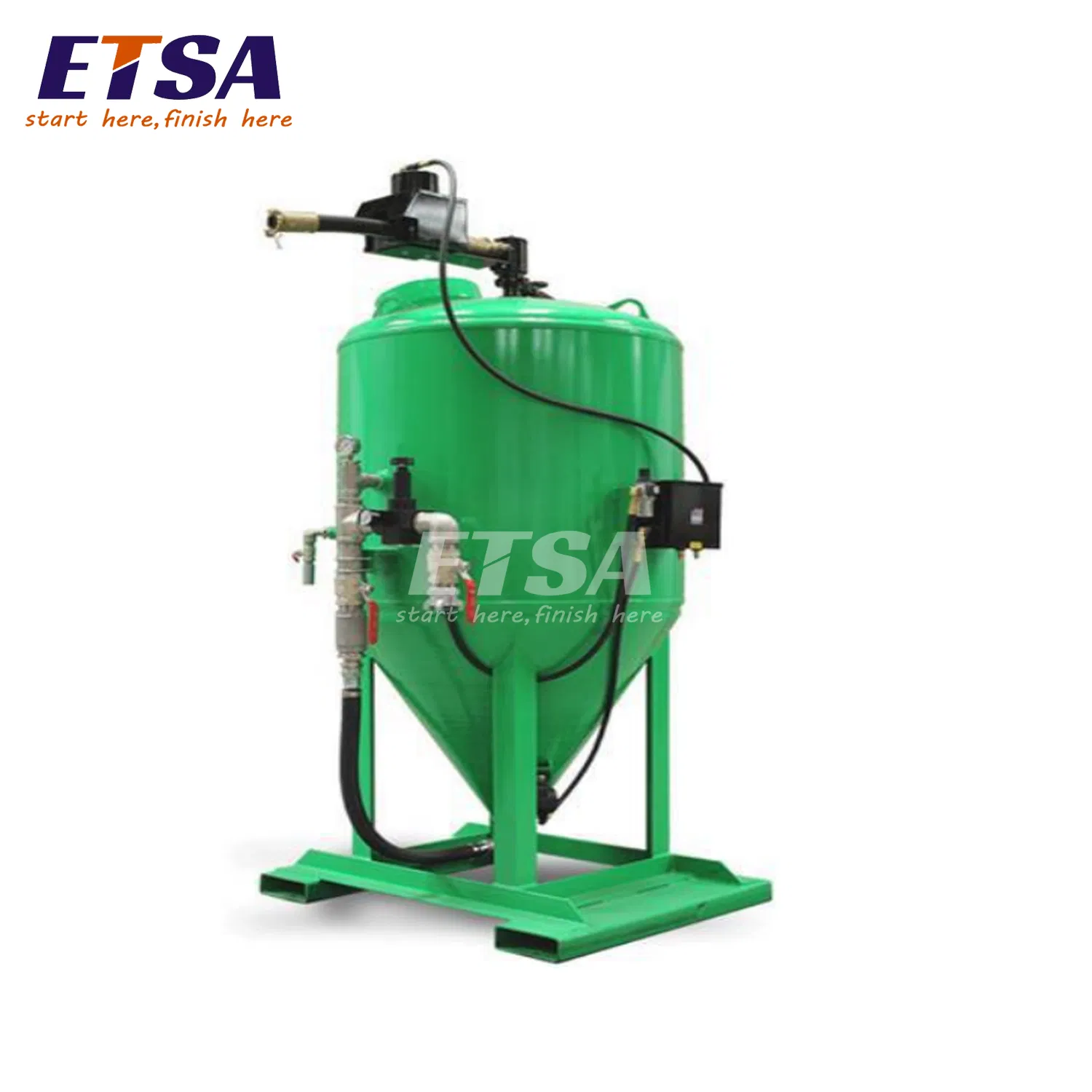 Water and Glass Bead Sand Blasting Machine