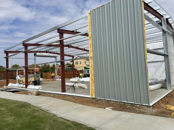 Prefabricated Steel Structure Building Metal Frame House / Garage/ Storage