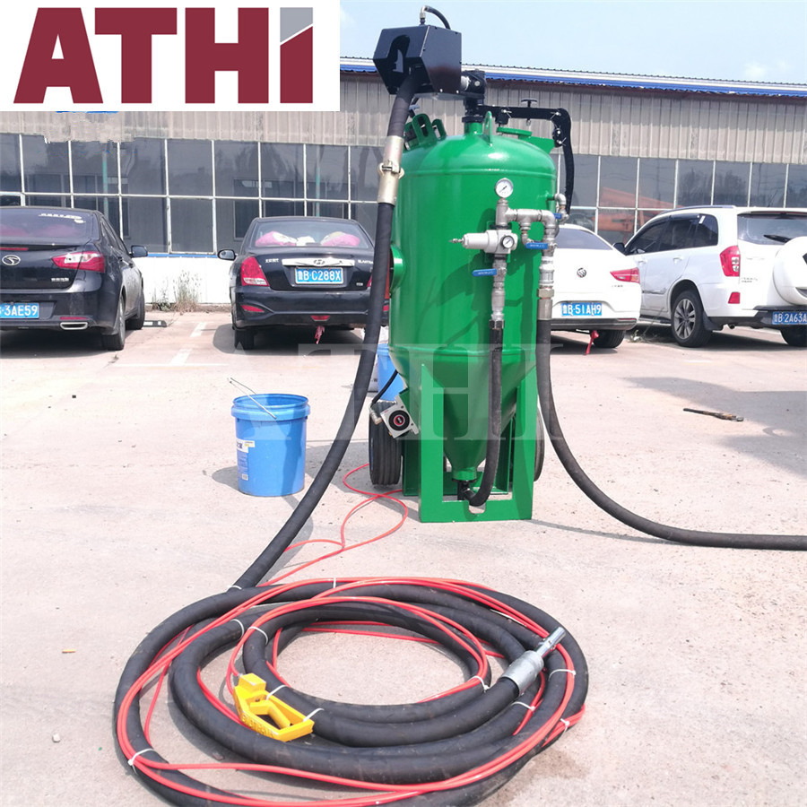 High Pressure Water Glass Bead Dustless Sandblaster Wet Type Sand Blasting Machine