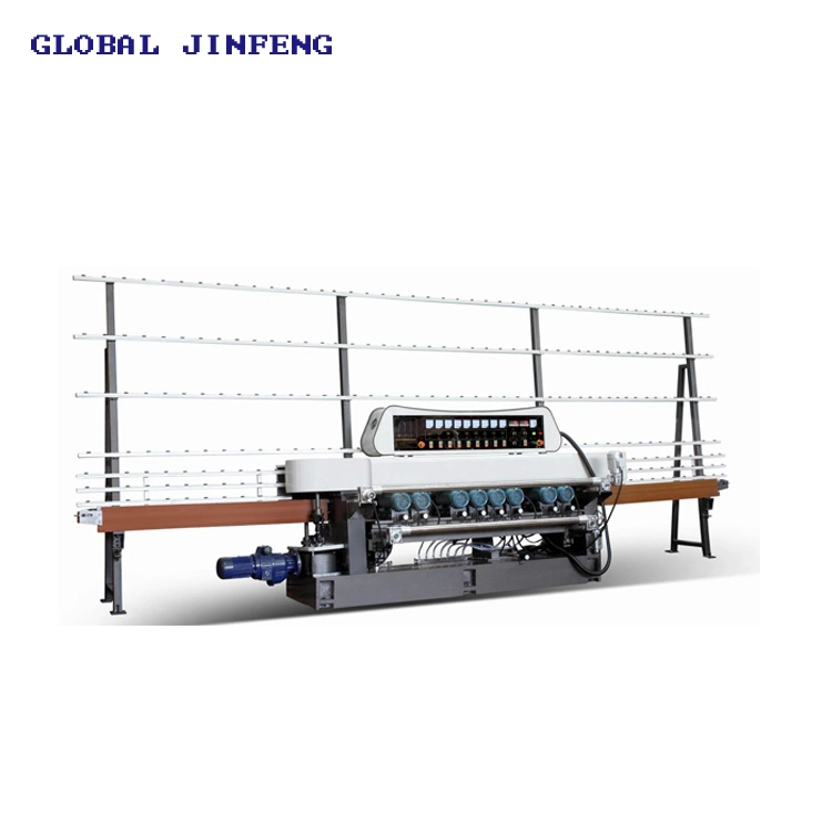 Jfx-261 9 Motors Glass Straight Line Bevelling Edge Grinding Machine