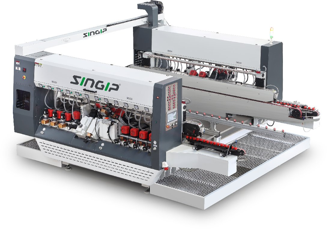 Sszm4530L Professional Intelligent High-+Speed Glass Double Edging Production Line