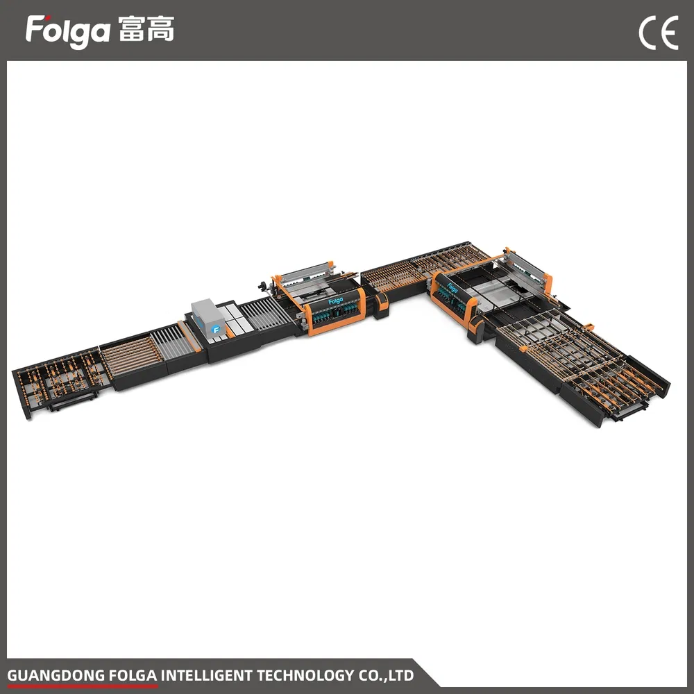 Optimized-Timing Belt Glass Double 45-Degree Edging Machine for Glass Processing