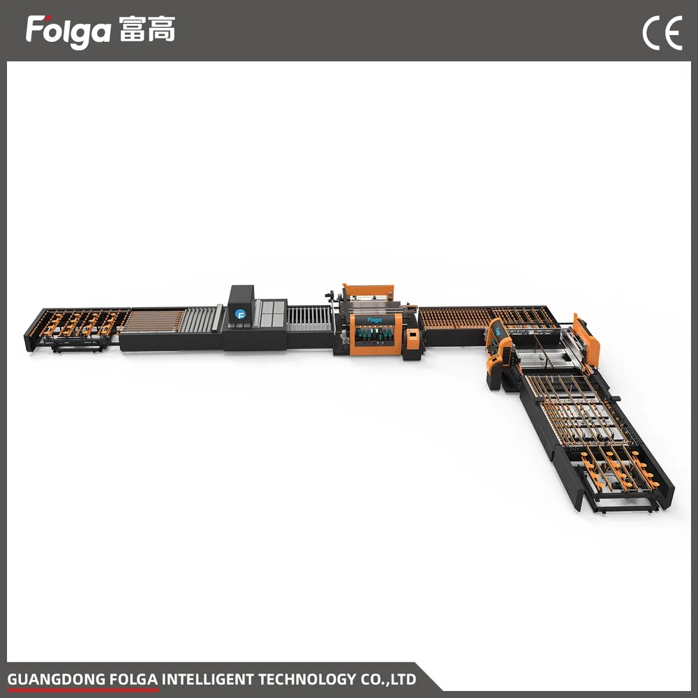 Optimized-Timing Belt Glass Double 45-Degree Edging Machine for Glass Processing