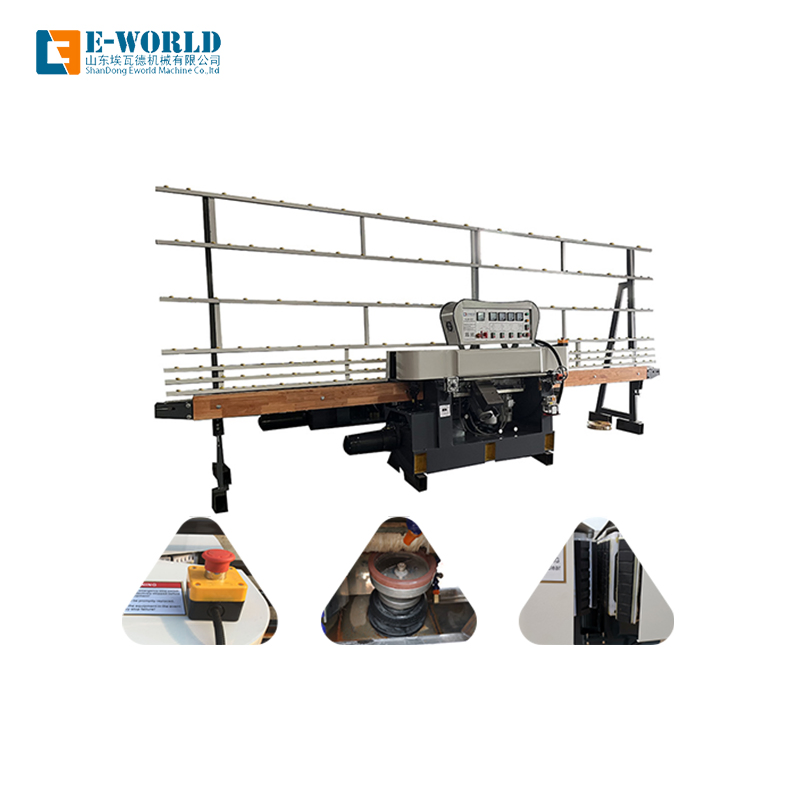 Glass Edging Machine Prices 4 Motors Bevelling and Polishing Machine