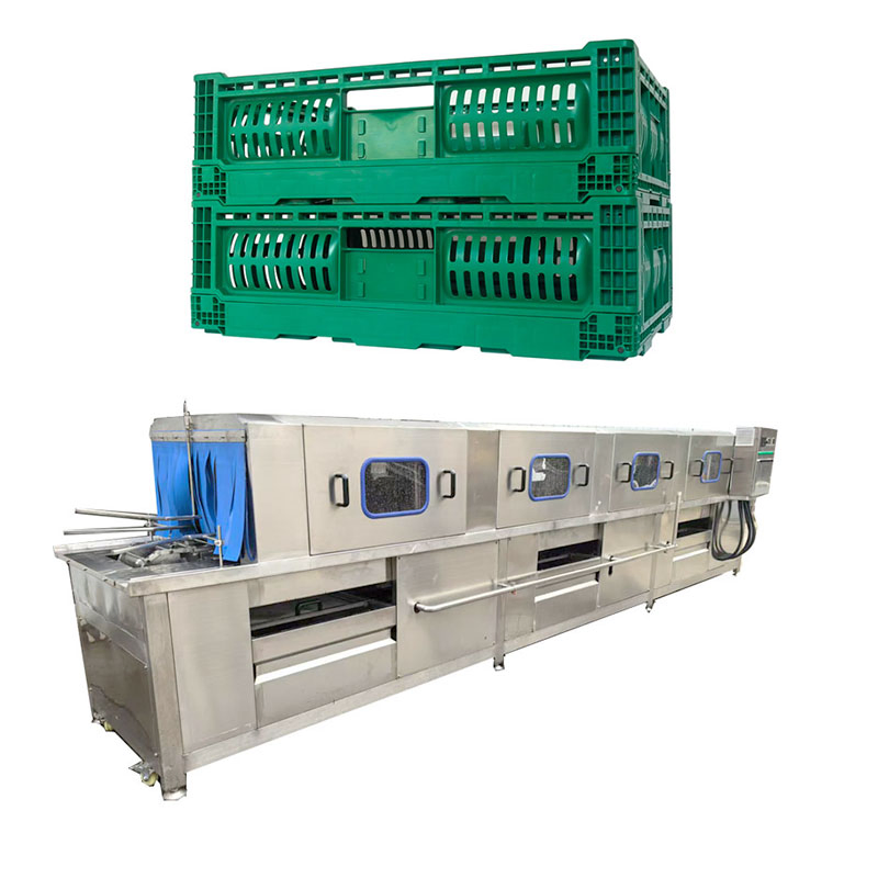 Glass Bottle Poultry Egg Tray Crate Washer Plastic Box Turnover Basket Washing Cleaning Machine